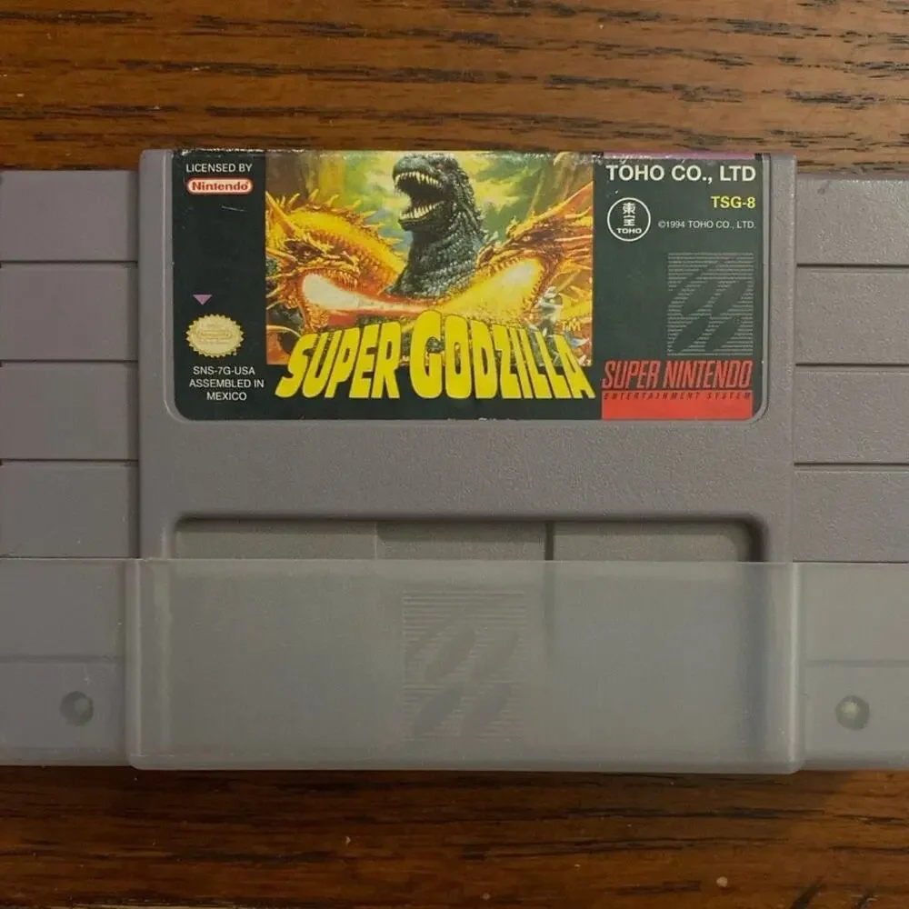 Super Godzilla -  Game Cartridge Only - SUPER NINTENDO SNES 1994 used good